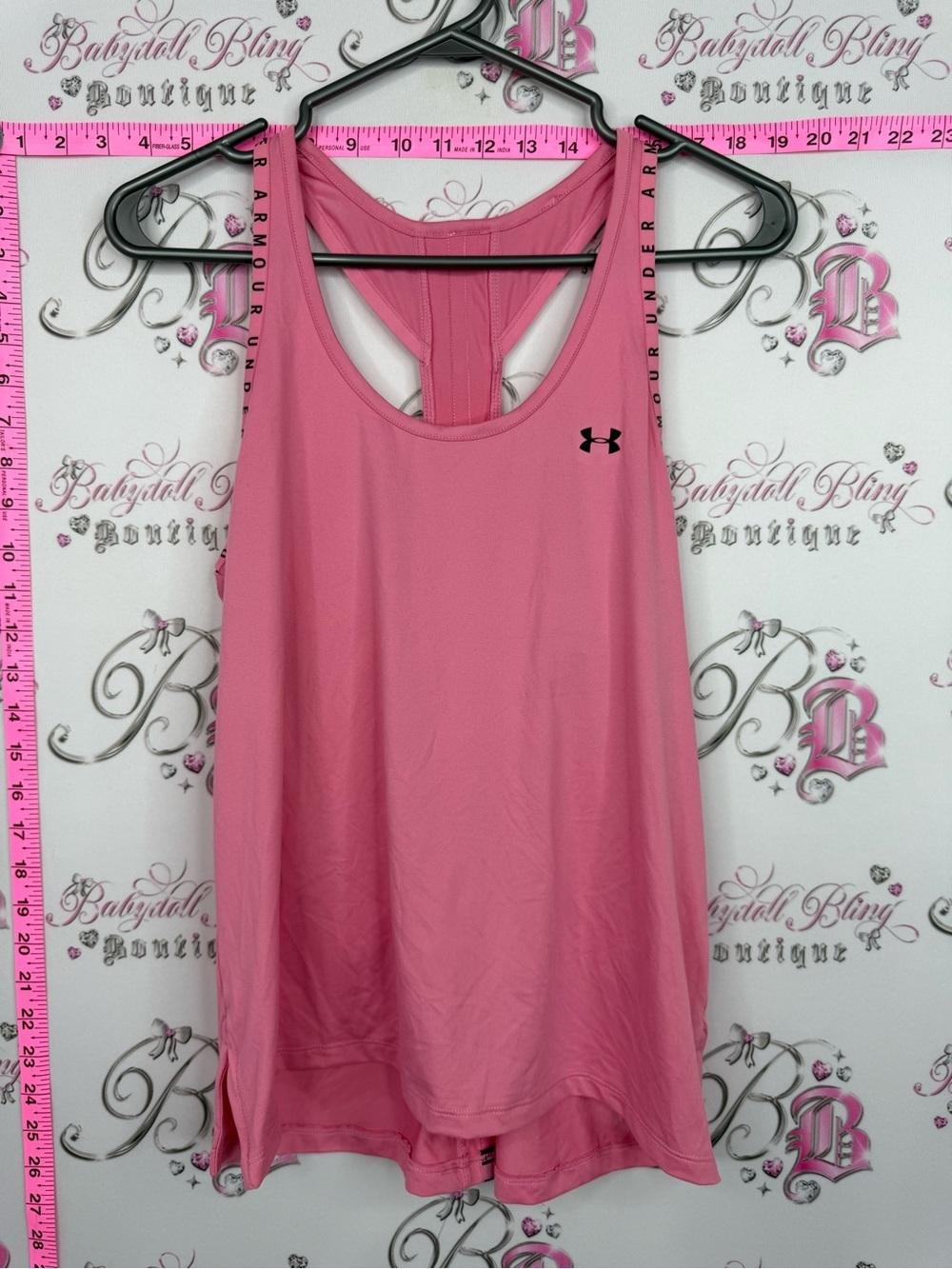 Under Armour tank top Pink Racerback Performance Tank